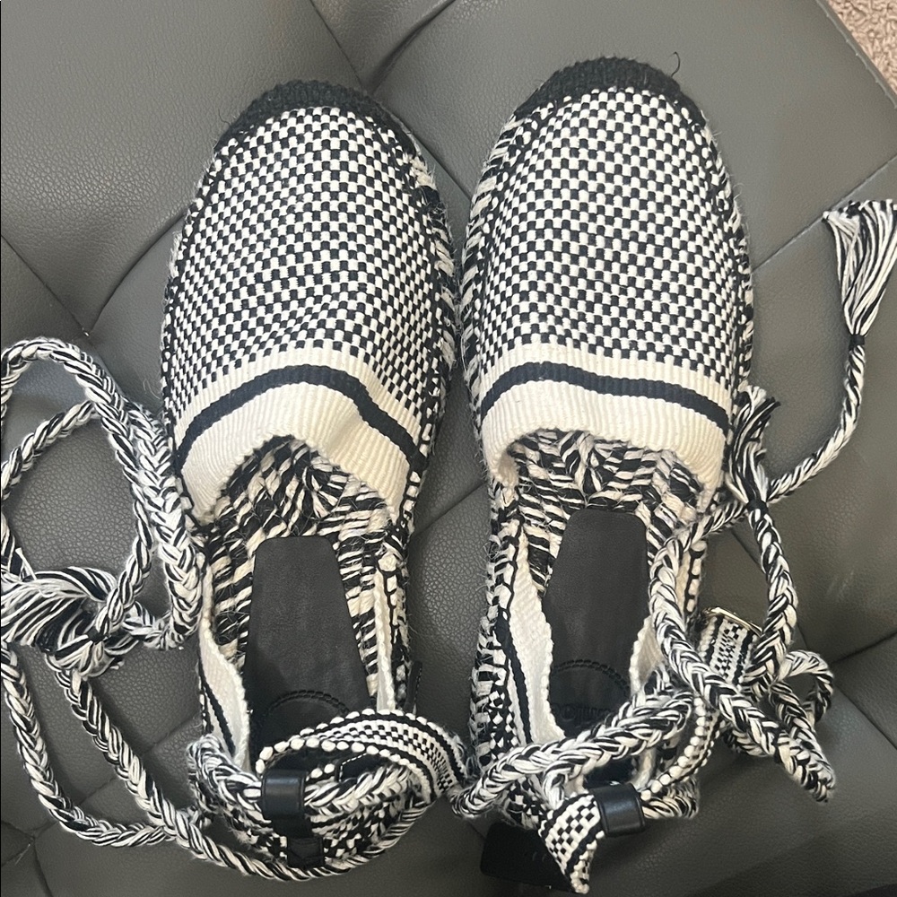 Chloe black and white espadrilles. NWT